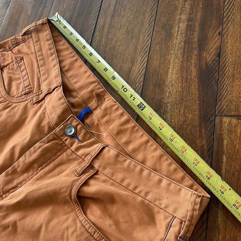 Tommy Bahama Orange Twill Authentic 5-Pocket pants size 38/30 - Picture 6 of 10